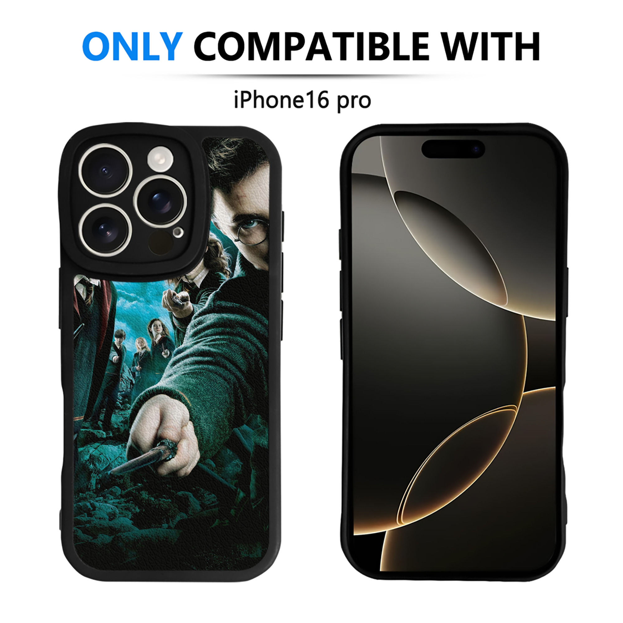 （画像用） Harry Potter ハリー・ポッターシリーズ 【iPhone 16シリーズ対応】シリコンスマホケース（レザー調） 材質：シリコン